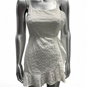 white cotton mini dress